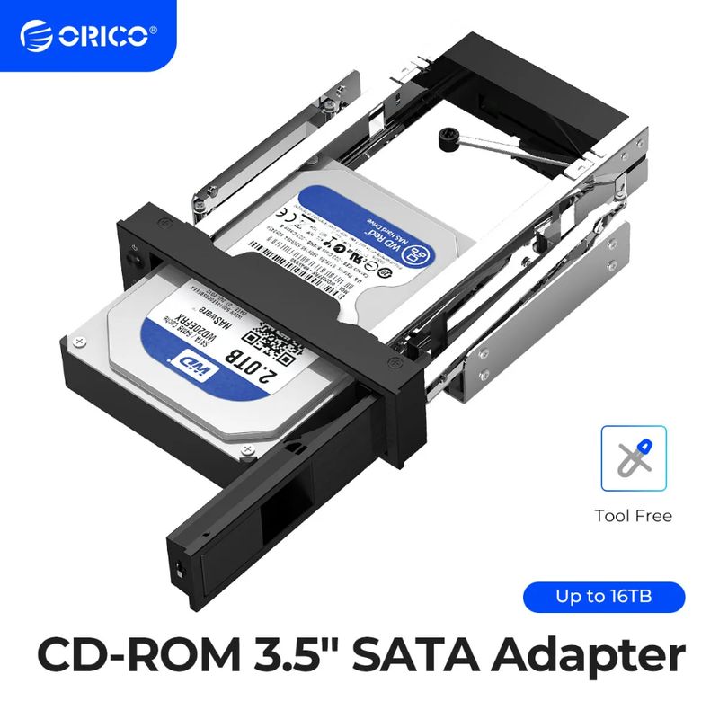 Orico อะแดปเตอร์เมาท์ฮาร์ดไดรฟ์ภายใน สเตนเลส 2.5 เป็น 3.5 นิ้ว 3.5 นิ้ว SATA HDD