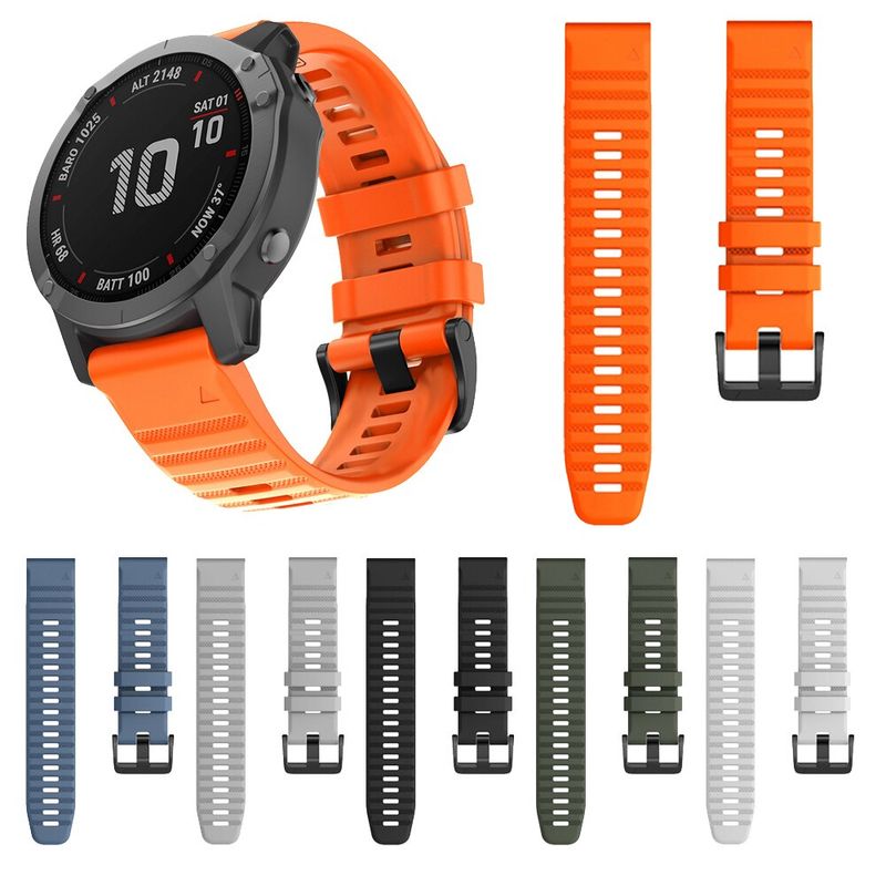 สายรัดข้อมือซิลิโคน26 22 20มม.สำหรับ Garmin Fenix 7X 7 7S 6X 6 6S Pro 5 5X 5S สมาร์ทวอทช์ Easyfit สายรัดข้อมือ