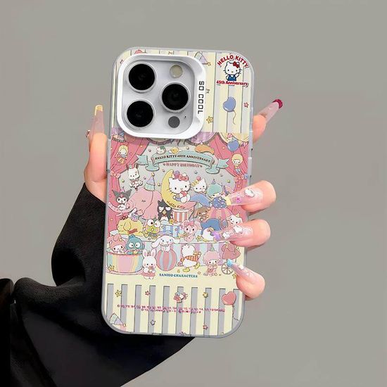 เคสสำหรับ IPHONE 15 14 13 12 11 PRO MAX 7 8 PLUS X XR XS MAX แมวแมรี่ลายการ์ตูนฝาหลังกันกระแทก