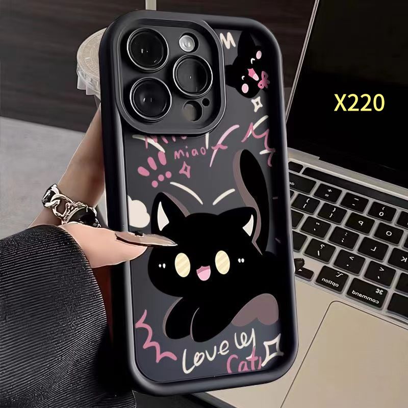 เคสสำหรับ Realme 6 7 8 PRO C35 C55 10 C21Y C15 6i C30S C3 C25S C11 C1 C2 C30 C51 5S C31 11 C12 5i C33 C53 8i C25 C25Y 5 7i 9i C21 6S C17 C3i c20 V23 11X C20A Narzo 50 53 N55 30A 50A 50i Prime 2 20 Pro เคสซิลิโคนกันกระแทกแมวการ์ตูน