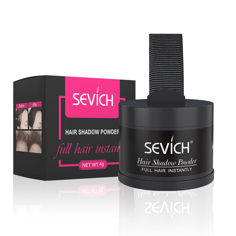 SEVICH แฮร์ไลน์ พาวเดอร์ เส้นผมดัดแปลงผงในผมสีควบคุมเส้นผมเงาแป้งแต่งหน้าผมรากคอนซีลเลอร์ปกปิดทันที Hair Shadow 4g