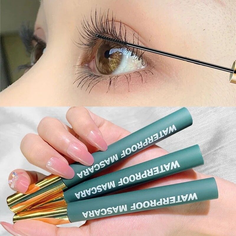 Ultra-Fine ขนาดเล็กหัวแปรง Mascara ยาวสีดำ3D Lash Eyelash Extension กันน้ำ Non-Smudge สีน้ำตาลธรรมชาติ Curl Mascara เจลปริมาณมาสคาร่าเกาหลี