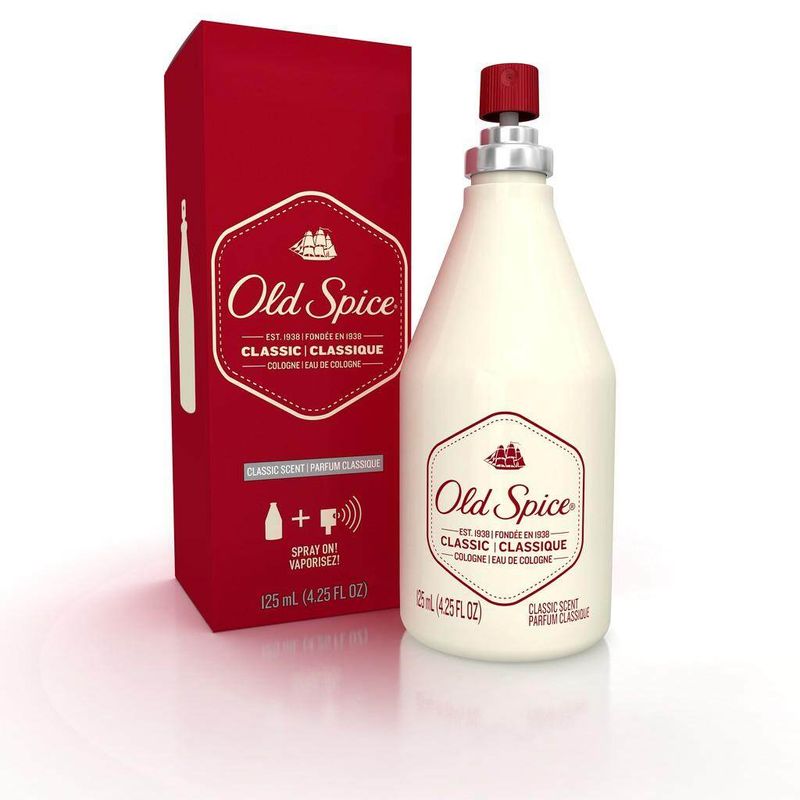 Old Spice Cologne Spray โคโลญจน์ สเปรย์ กลิ่น Classic 125ml กลิ่นกานพลูและส้ม หอมอบอุ่นสไตล์สุภาพบุรุษ