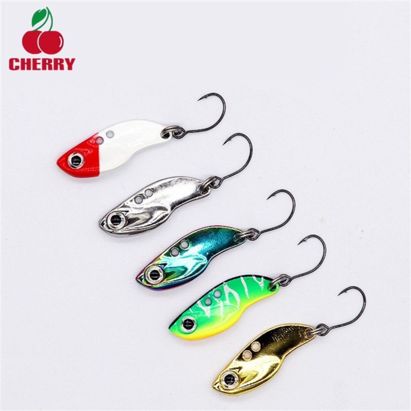 NEW Metal  Bait 2.5g Mini Fishing Lure With Single Hook Vib Full Swimming Layer Vibration Artifical Bait