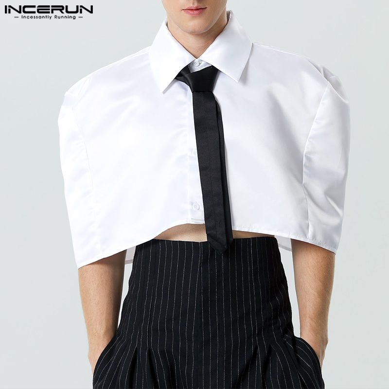 Incerun เสื้อคลุมลําลองแฟชั่น สไตล์วินเทจ สําหรับผู้ชาย