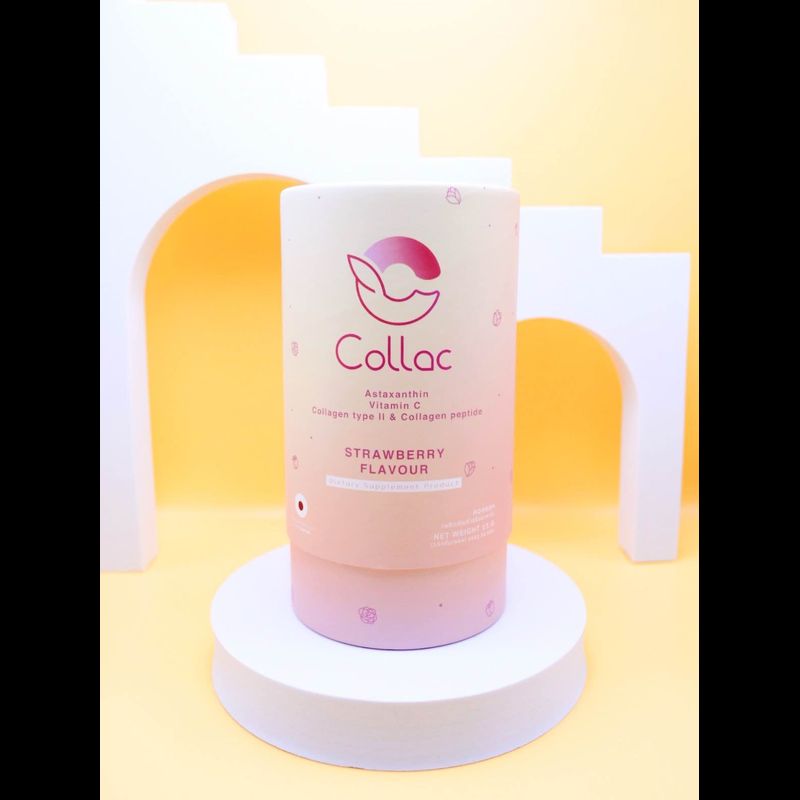 Collac collagen (12 ซอง)คอลแลค คอลลาเจน ชะลอเซลล์ผิว ดูแลกระดูก สายตา ไม่มีน้ำตาล