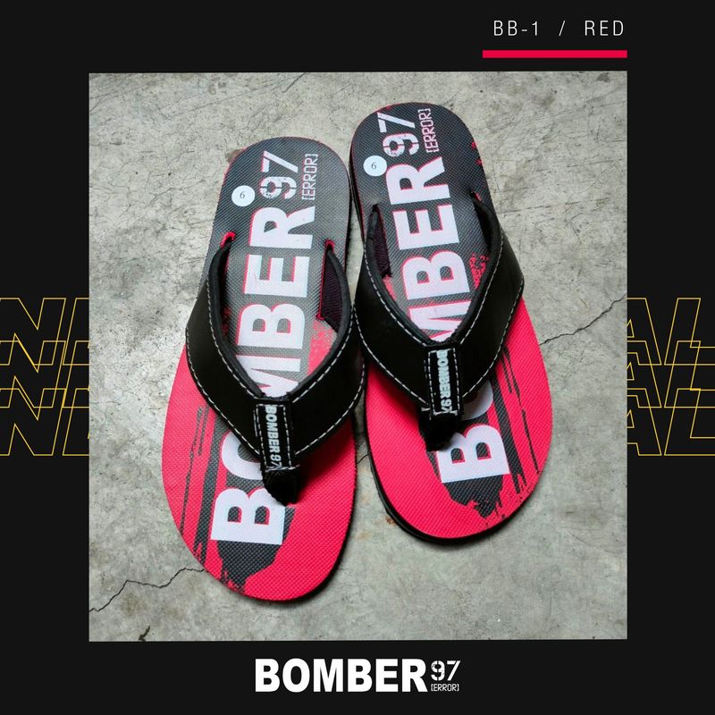 Bomber97 รุ่น 01 รองเท้าแตะชายและหญิง รองเท้าหูหนีบ รองเท้าหูคีบ รองเท้าใส่ในบ้าน รองเท้าแฟชั่น รองเท้าใส่เล่น นุ่ม เบา ใส่สบาย ทนทาน