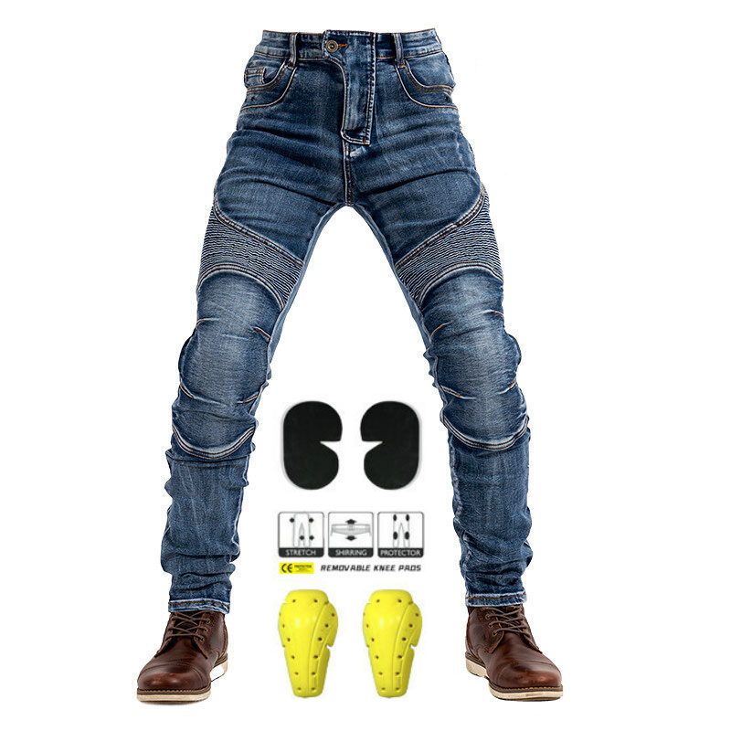 MOTOpants Motorcycle Riding Jeans Mens Motorcycle Racing Casual Pants Anti-fall Kevlar Pants