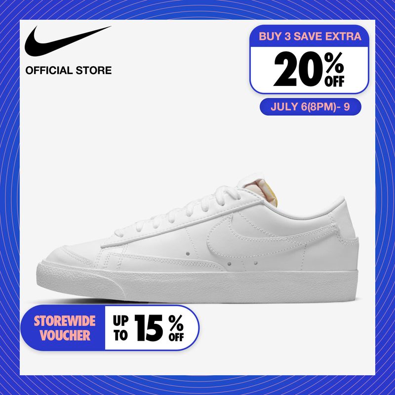 Nike Womens Blazer Low 77 Shoes - White ไนกี้ รองเท้าผู้หญิง Blazer Low 77 - สีขาว