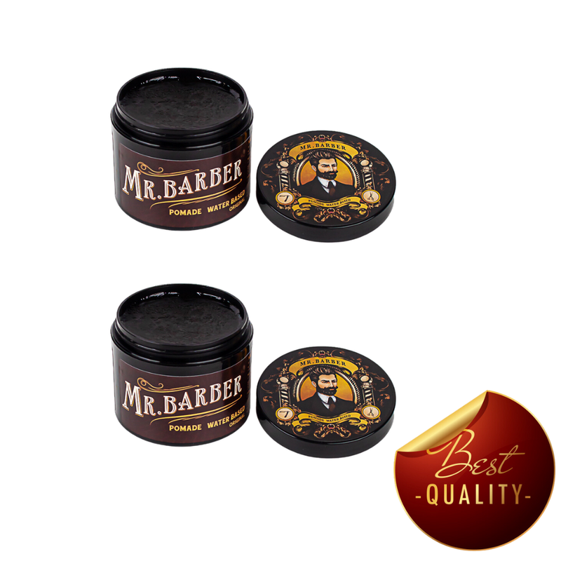 mr barber pomade men  เซ็ตผมผู้ชาย แพ็คคู่ ปอมเมด โพเมด แว๊กซ์จัดทรงผม