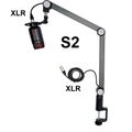 Thronmax:S1 USB/ S2 XLR Caster Premium Tube-Style Broadcast Boom Arm,S1-USB