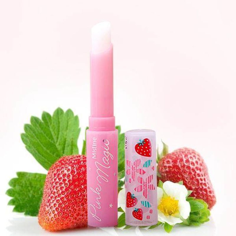 ลิป ลิปสติก mistine *ล็อตใหม่ 2025* ลิปสตรอเบอร์รี่ ลิปสติก PINK MAGICสีชมพูสีลิป ลิปมันบำรุงริมฝีปาก ลิปสติก