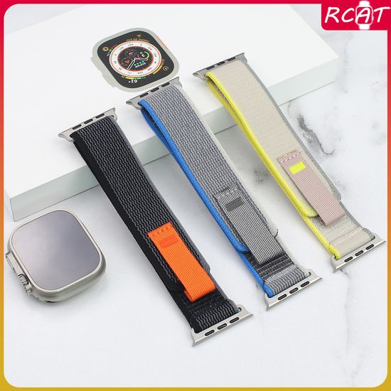 Trail Loopไนลอนสำหรับ for Apple Watch Ultra 2 49Mm Series 10 9 8 7 6 5 4 สมาร์ทนาฬิกา for Iwatch 46 45 44 42 41 40 38 มม