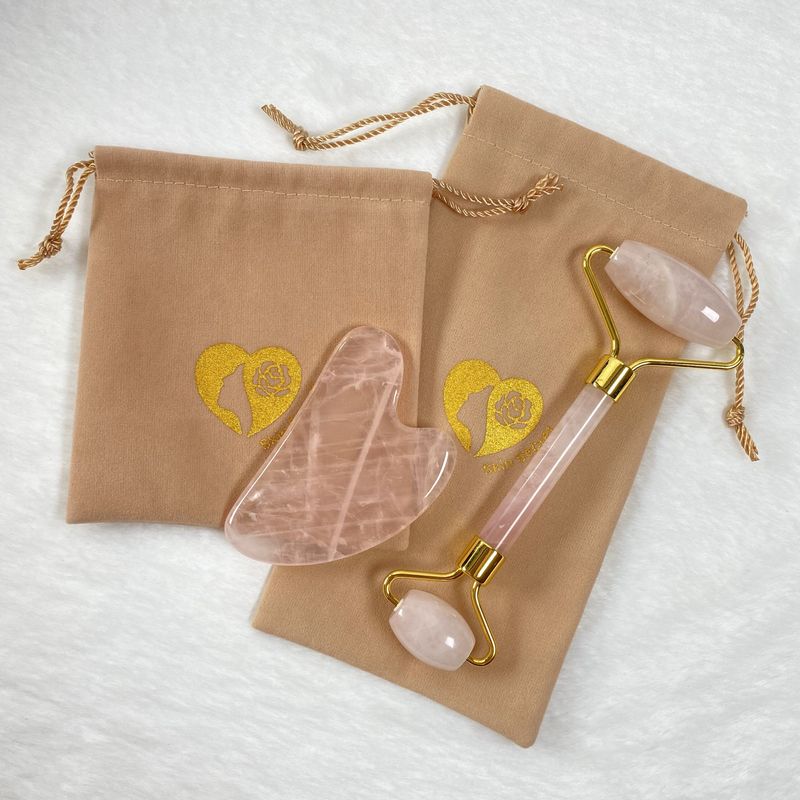 Rose Quartz Gua Sha กัวซาหิน โรสควอตซ์ เกรดคัดพิเศษ