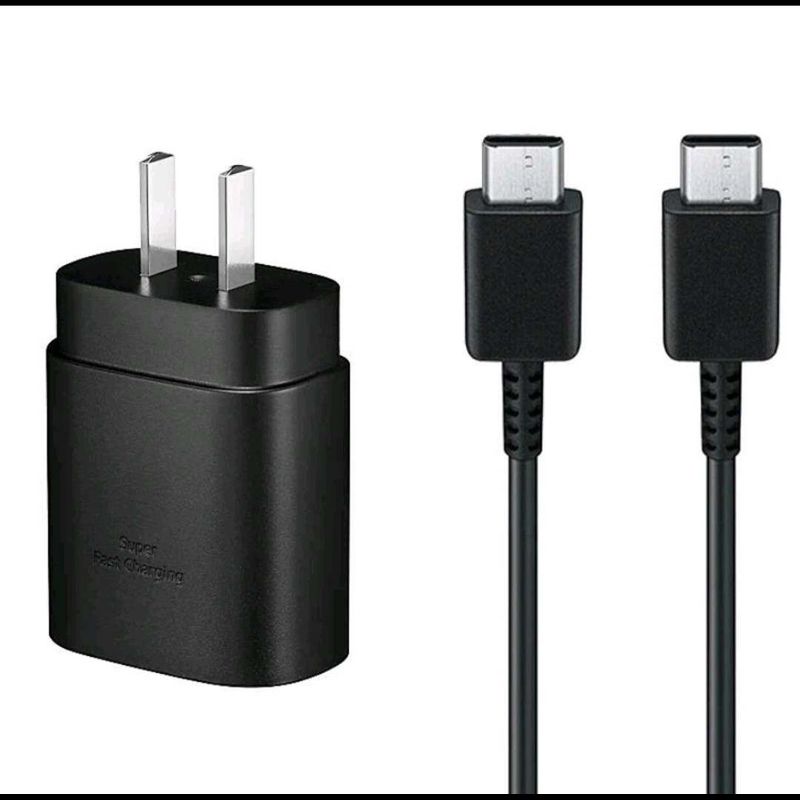 samsung 25w สายชาร์จsamsung + หัวชาร์จ PD  C to C super fast charger