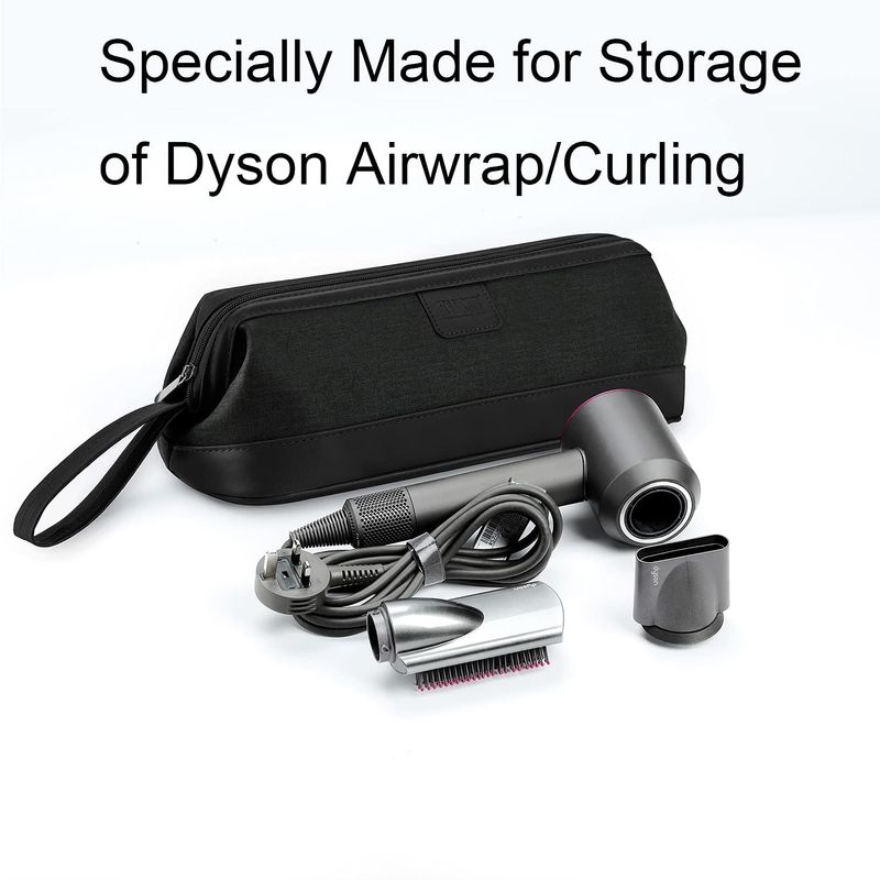 Lasvea Travel Storage Bag เข้ากันได้กับไดร์เป่าผม Dyson Airwrap Hair Stylers / Corrale Straighter กระเป๋าใส่ผม Dyson Airwrap Hair Clipper กระเป๋าเดินทางกันน้ำ เป๋าเก็บของอเนกประ