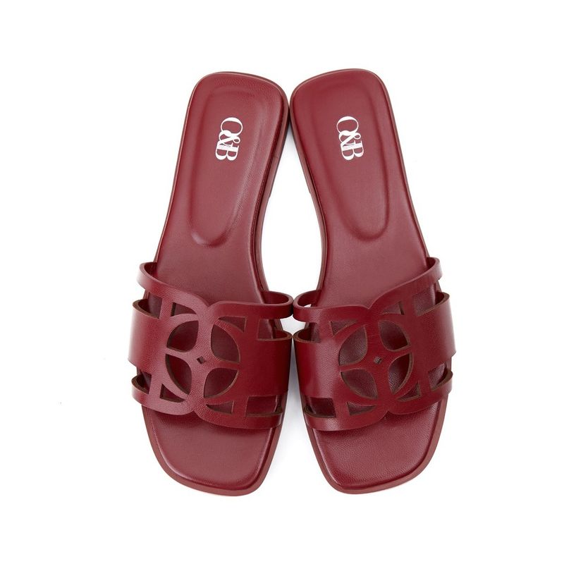 O&B รองเท้าหนังแพะ รุ่น OANDB SANDALS IN OBSESSED RED-11148CG00445F_F0REXX