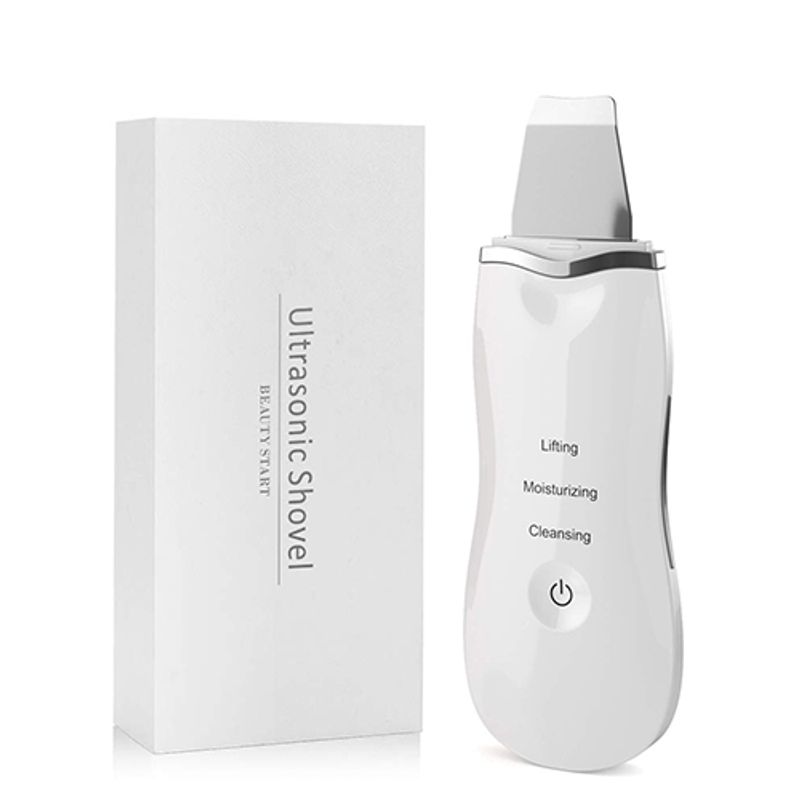 Ultrasonic Skin Scrubber เครื่องทำความสะอาดใบหน้าลึก Peeling Shovel Facial Pore Cleaner Face Skin Scrubber Lift เครื่องมือความงาม