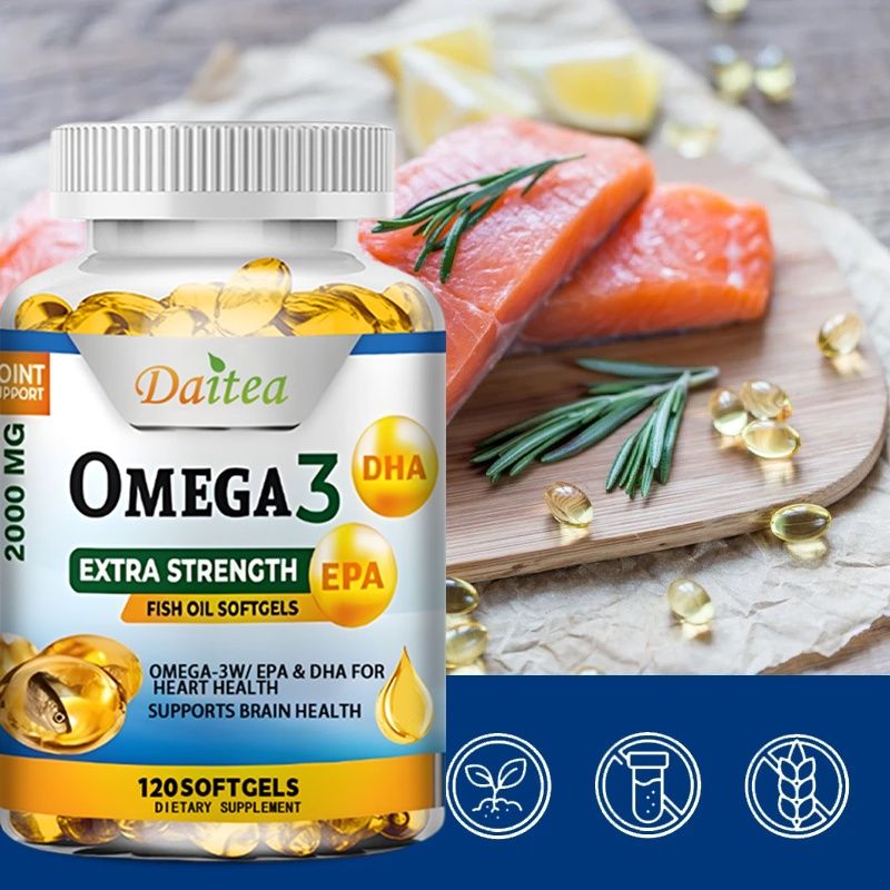 Omega 3 แคปซูลน้ํามันปลา เพื่อสุขภาพหัวใจ ระบบสมอง และระบบประสาท ต้านอนุมูลอิสระ และป้องกันการอักเสบ