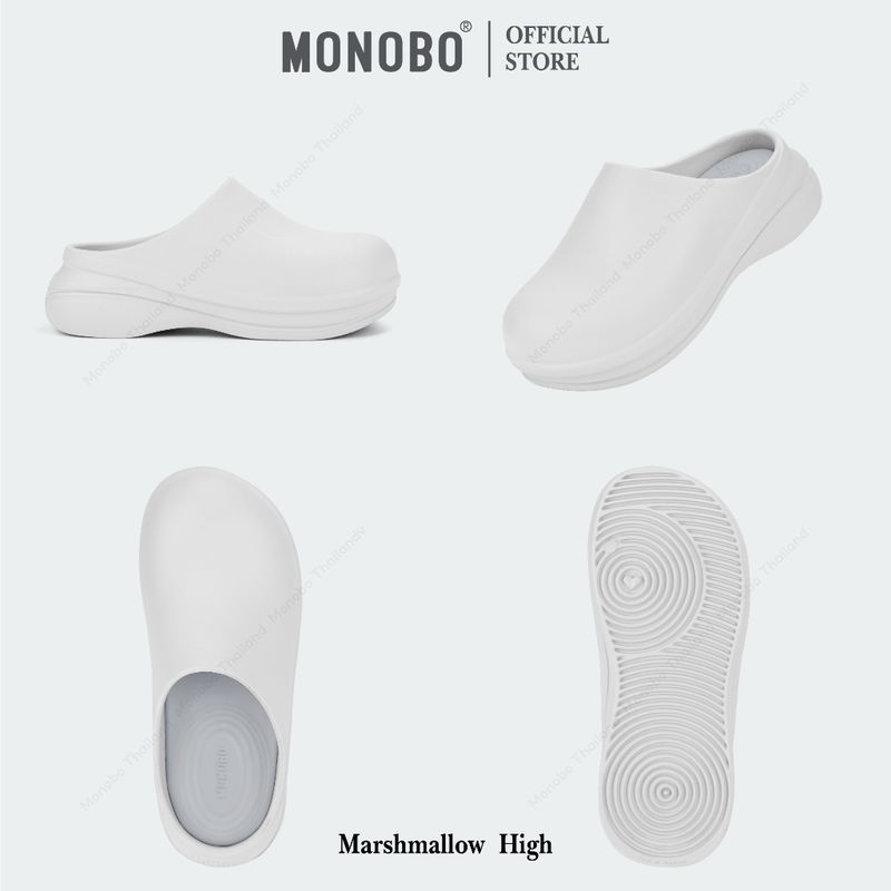 MONOBO รุ่น Marshmallow High รองเท้าแตะแบบสวมแฟขั่น  ของแท้ 100%