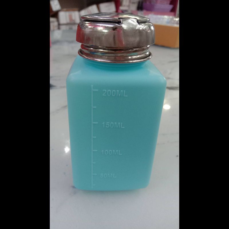 ขวดปั๊มใส่น้ำยาล้างเล็บ 200ml. ฝาเหล็ก