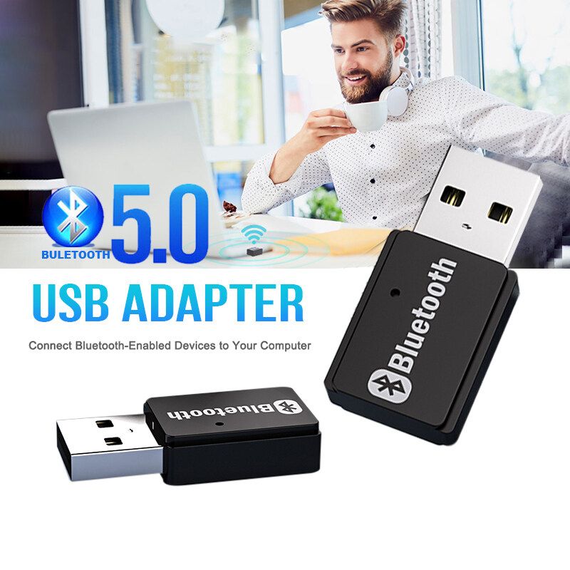 USB Blutoothบลูทูธมิวสิครับสัญญาณเสียง แจ็คสเตอริโอไร้สายBlutooth AdapterสำหรับคอมBlutooth5.0 PC Audio Transmitterอะแดปเตอร์สำหรับคอมพิวเตอร์D61