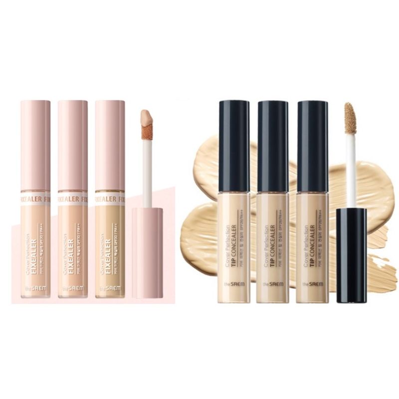 (ซื้อผ่านไลฟ์ลด50%) The Saem Cover Perfection Tip Concealer