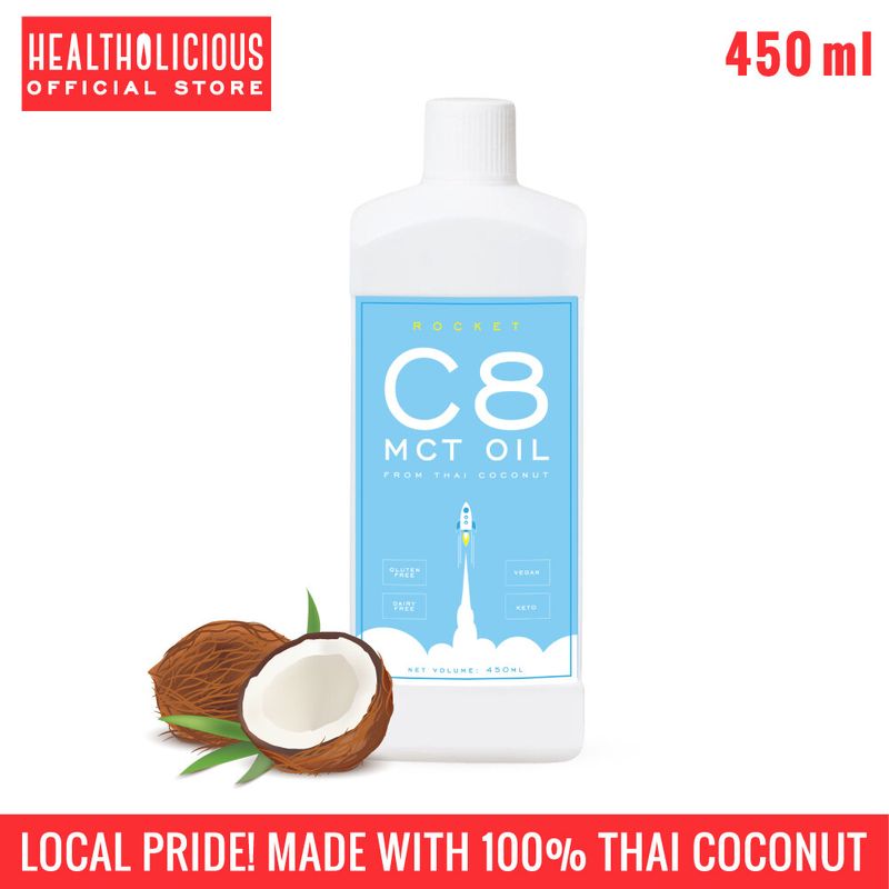 ROCKET C8 COCONUT MCT OIL ซี8 เอ็มซีที ออยล์ สกัดจากมะพร้าว SPECIAL !