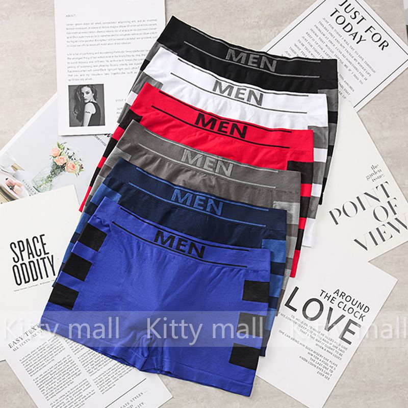 Kitty Mall ชุดชั้นในชาย MEN กางเกง กางเกงขาสั้น บ็อกเซอร์ชาย [กทม. พร้อมส่ง]