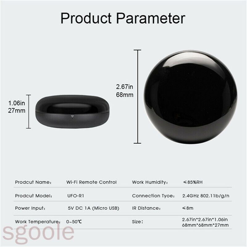 sgoole WiFi IR Remote Controller