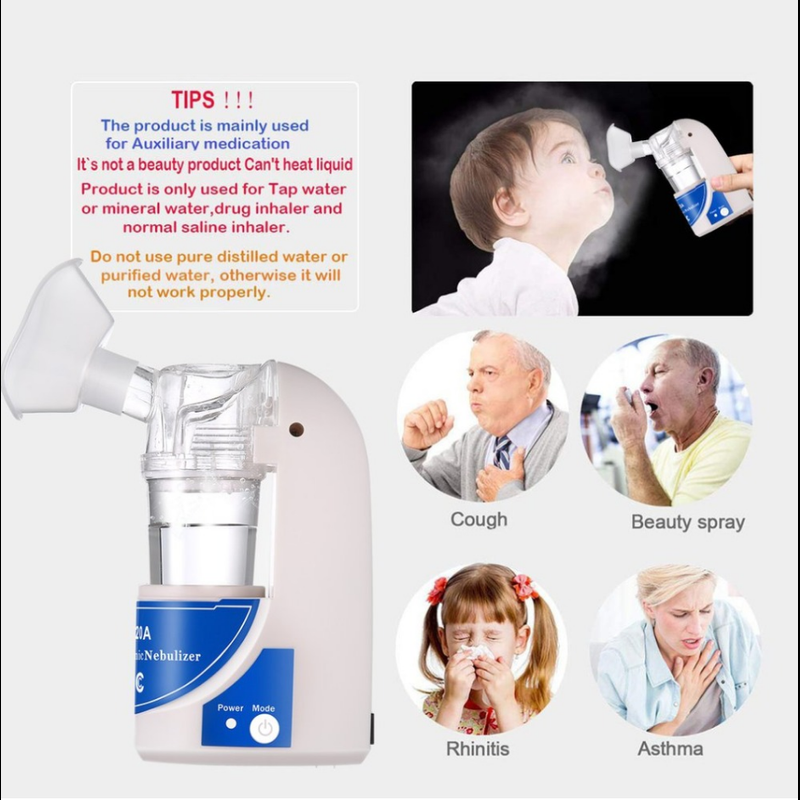 ของแท้ เครื่องพ่นยา Handheld Nebulizer Inhaler MY-520A อุปกรณ์พ่นยา เด็กผู้ใหญ่อัลตราโซนิก ดูแลสุขภาพ Genuine Original Handheld Nebulizer Inhaler MY-520A Professional Dev