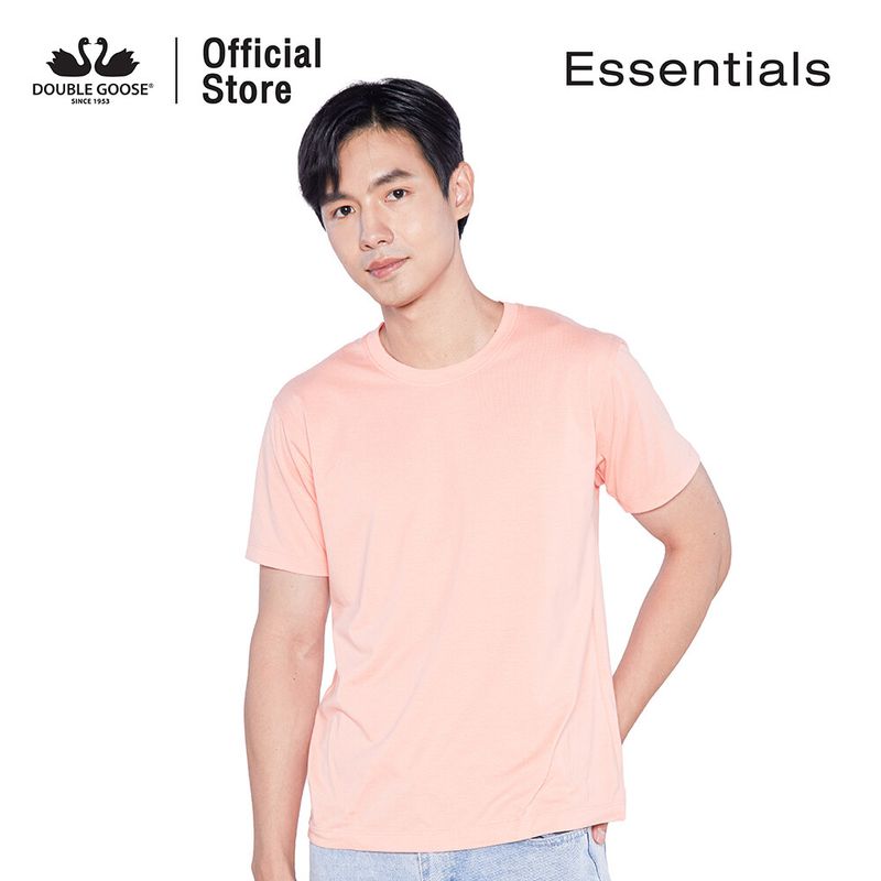 ห่านคู่ เสื้อยืดคอกลม รุ่น Essentials สีส้ม