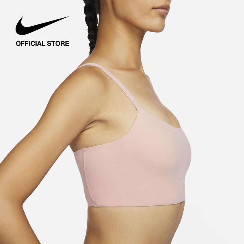 Nike Womens Dri-Fit Indy Luxe Bra - Light Soft Pink