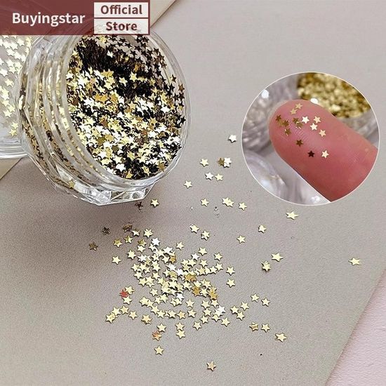 Zcx 1 มม.Mini Sparkling Star เล็บ Glitter ประกาย Pentagram ตกแต่งเล็บออกแบบร้านทําเล็บน่ารักอุปกรณ์เสริม DIY เล็บออกแบบ VO