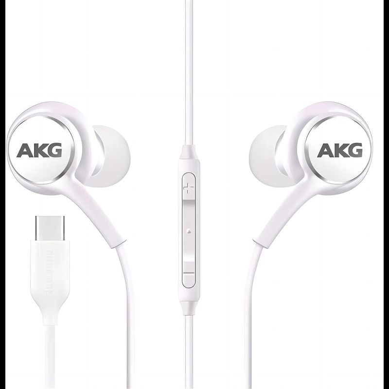 สำหรับ หูฟัง samsung Typec AKG ของแท้ 100% รองรับอินเทอร์เฟซ type c ทั้งหมด เบสหนัก เสียงดี รับประกัน 1 ปี ไมโครโฟนอินไลน์