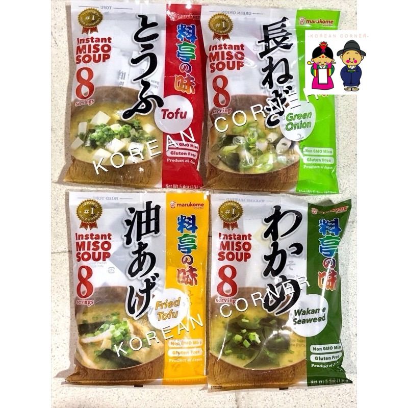 ซุปมิโซะ ไม่มี MSG ขายดีอันดับ1ใน ญี่ปุ่น 🇯🇵 Miso Soup เต้าหู้ สาหร่าย วากาเมะ ต้นหอม เต้าหู้ทอด สาหร่ายโนริ gluten free