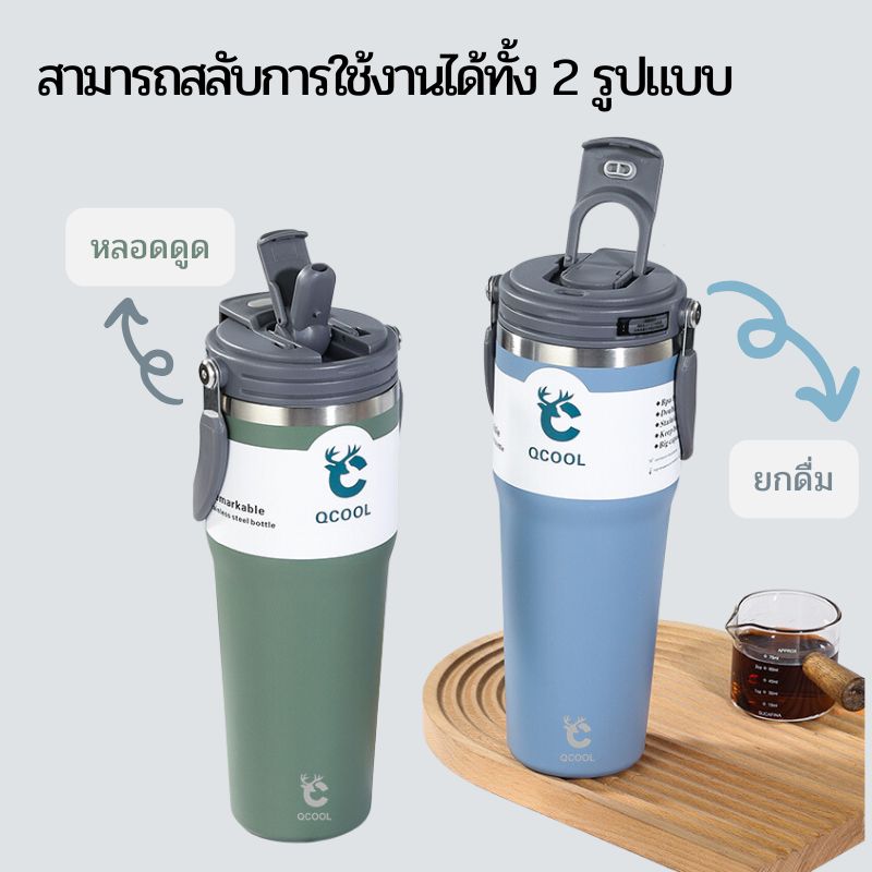 แก้วเยติ SUS304 750ml 900ml 1200ml,เงิน,1200ml