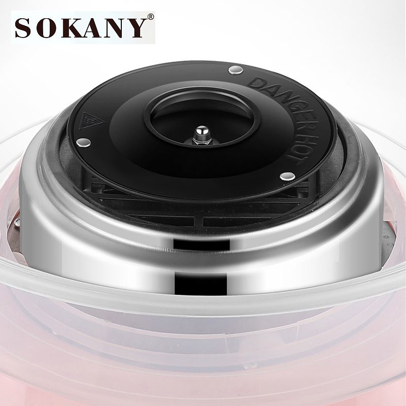 SOKANY 500W เครื่องทําสายไหม เครื่องทำขนมสายไหม เครื่องทำมาร์ชแมลโลว์ขนาดเล็กอัตโนมัติเต็มรูปแบบ