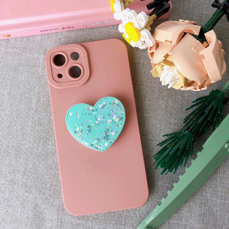 Griptok Glitter หัวใจ popsocket การ์ตูนติดหลังมือถือ ที่ติดโทรศัพท์ กริ๊บต็อก ของชำรวย