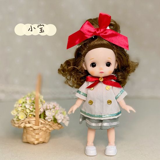 ตุ๊กตาเจ้าหญิงจําลอง 3D 1/8 16 ซม. หลายข้อต่อ Bjd ของขวัญ ของเล่นสําหรับเด็ก