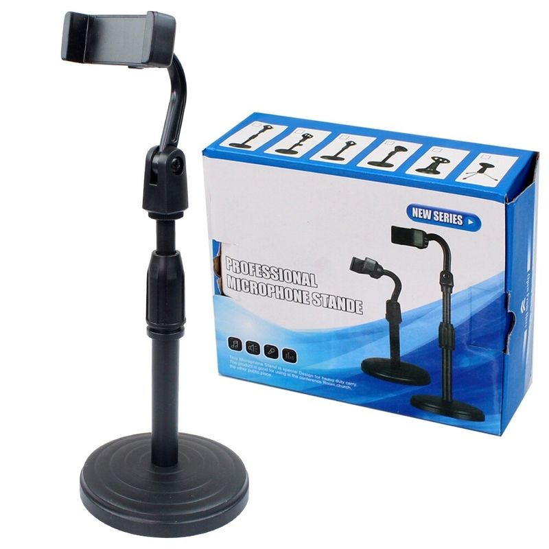 ที่จับโทรศัพท์แบบตั้งโต๊ะ  Professional Microphone Stande รุ่น Professional-microphone-mobile-stand-00e-Boss