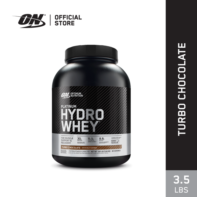 OPTIMUM NUTRITION Hydro Whey 3.5 Lbs. **ฝาดำ** โปรตีนสูง ดูดซึมไว และ เพิ่มกล้ามเนื้อ