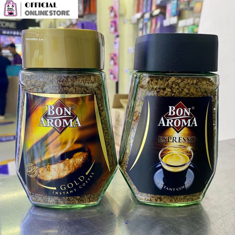 Bon Aroma บอน อโรมา กาแฟสำเร็จรูป ชนิดฟรีซดราย 100ก. โกลด์/เอสเปรสโซ่