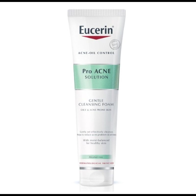 Eucerin Pro ACNE Solution Cleansing Foam ยูเซอรีน คลีนซิ่ง โฟม จัดการสิว สิวอุดตัน 150g.