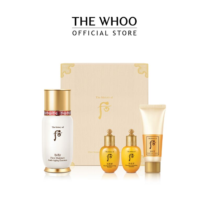 THE WHOO BICHUP FIRST MOISTURE ANTI-AGING ESSENCE SPECIAL SET ชุดเซตเอสเซ้นส์ขั้นตอนแรก เตรียมผิวการบำรุงขั้นถัดไป